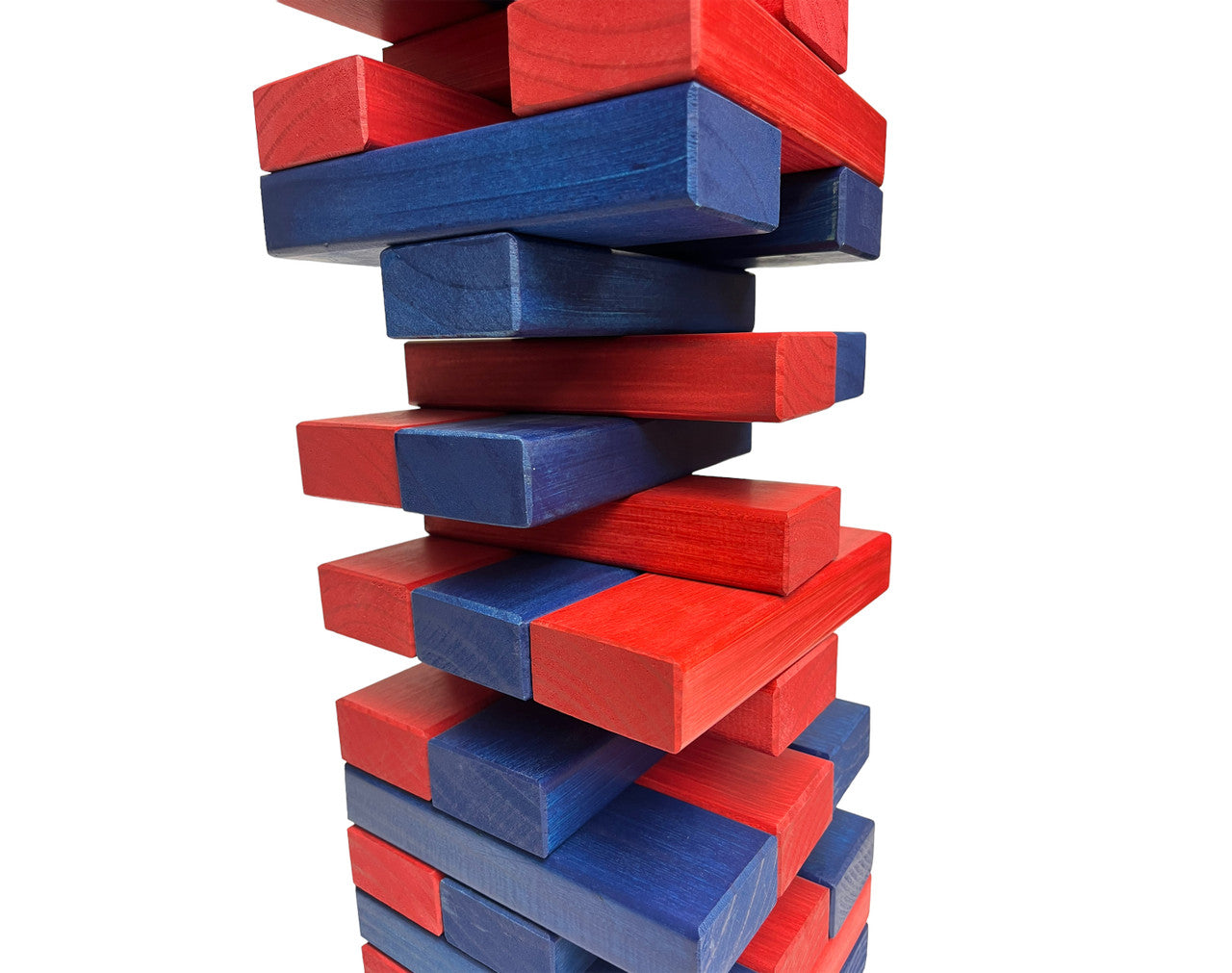 Colorful Giant Wooden Stacking Tower Game and Wood Crate | Life-Size Yard Game