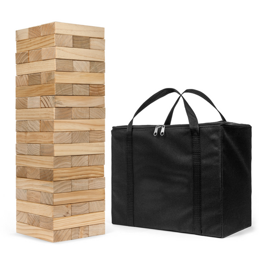 Giant Wooden Stacking Tower Game | Life-Size Outdoor Party & Yard Game